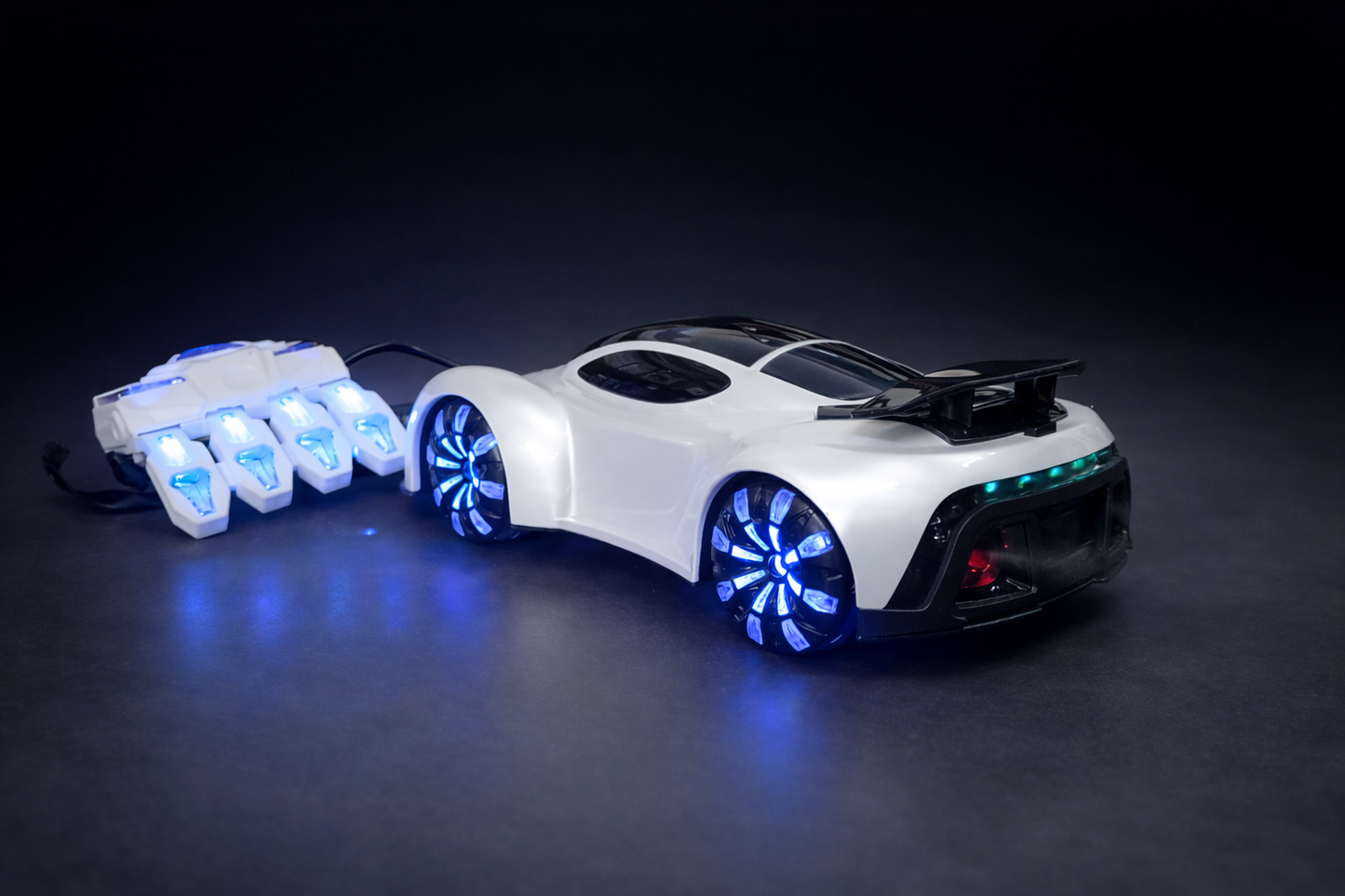 Hand Gesture Control Spray RC Car with LED Lights & Double Mist Effect |