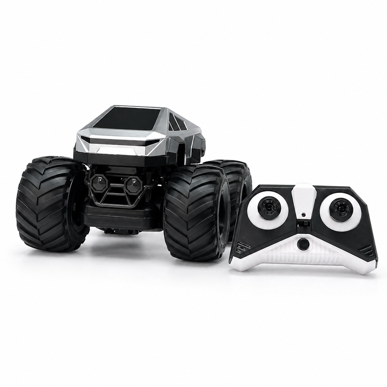 4WD Stunt RC Car with LED Lights – 360° Rotating Remote Control Off-Road Toy Car for Kids( C type charging)