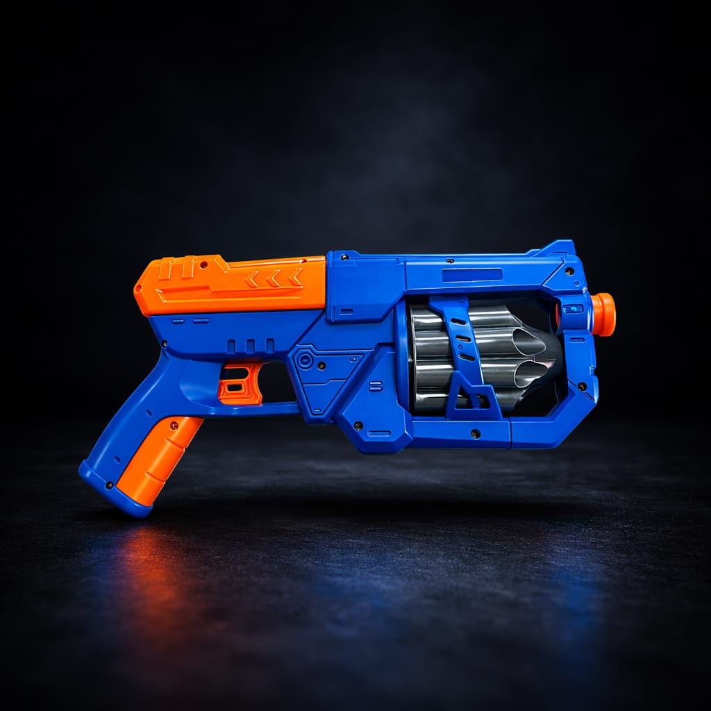 Kids Target Shooting Toy Set – Foam Dart Gun with Moving Target Vehicle