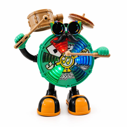 Mr. Jack Dancing Drum Toy with Lights & Music | Electric Moving Drum Toy for Kids | Interactive Musical Toy with Jazz Drum Beats