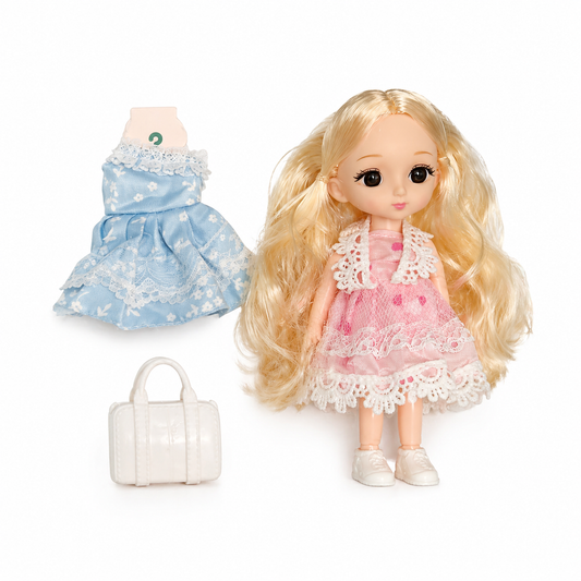 Petit Doll Set for Kids with Accessories | Cute Fashion Doll Toy Gift Set for Girls (3+ Years)