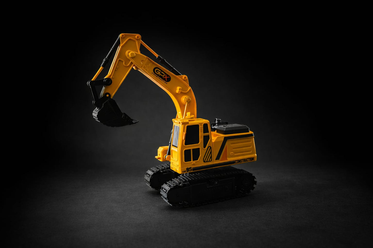 6 Channel Remote Control Excavator Toy – GX Model Builder RC Construction JCB Machine with 360° Rotation for Kids (3+ Years)
