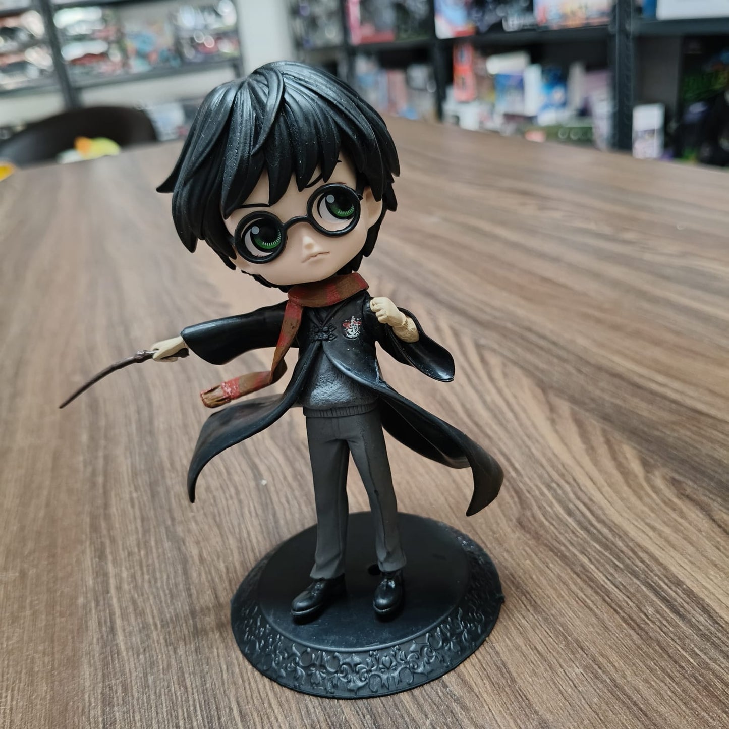 Harry Potter Wand Action Figurine | Cute Anime Style Wizard Statue | Hogwarts Collectible Desk Decor Gift