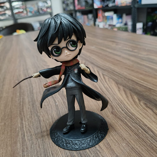 Harry Potter Wand Action Figurine | Cute Anime Style Wizard Statue | Hogwarts Collectible Desk Decor Gift