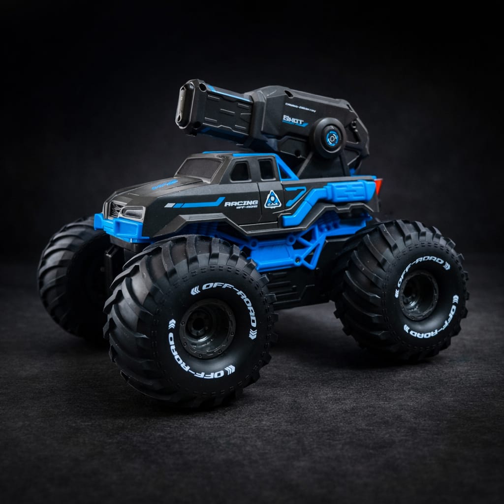 Water & Land Driving Remote Control Monster Truck | Multi-Terrain 4WD Off-Road Toy with Big Wheels