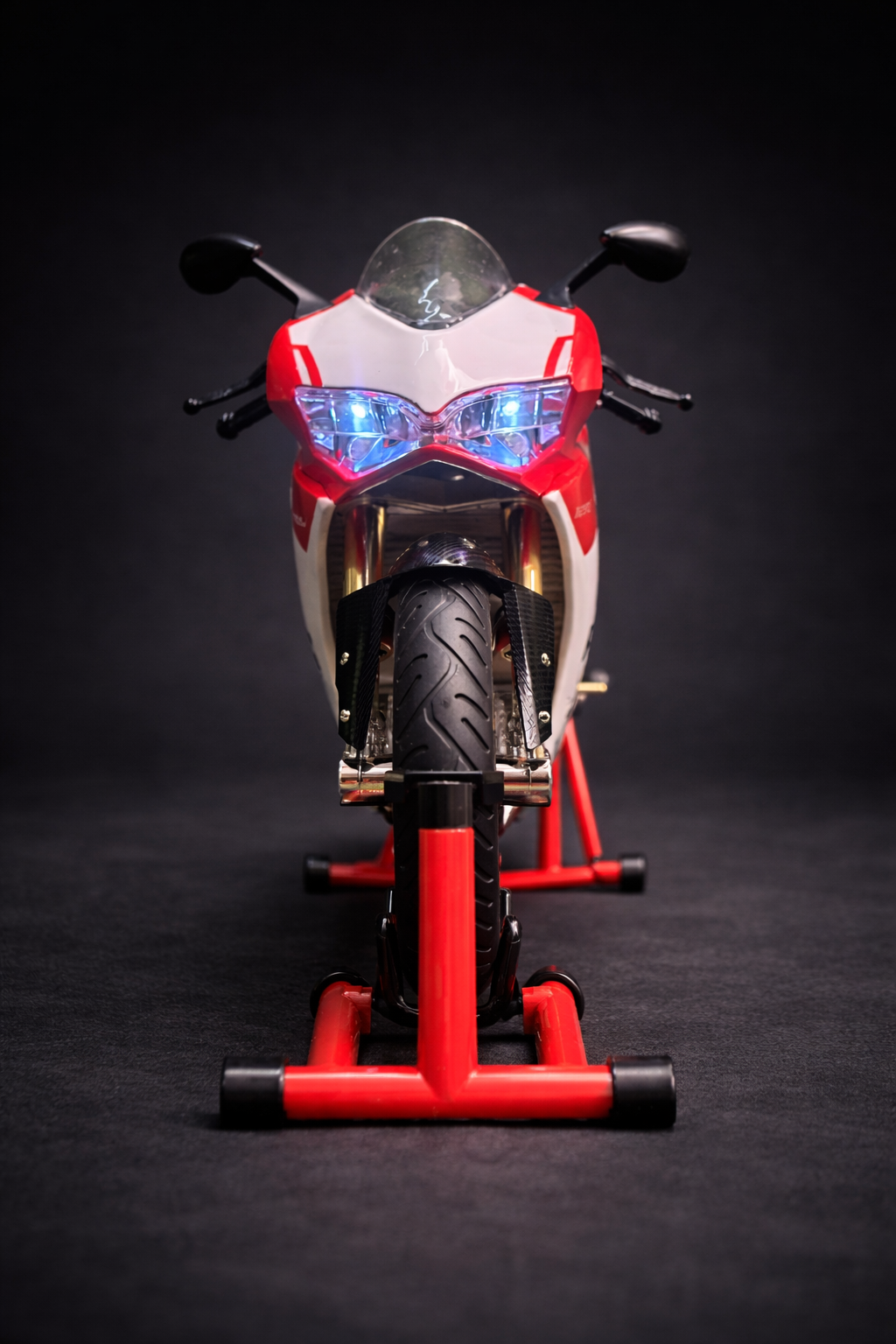 Electric Toy Racing Bike with Sound, Light & Spray Effect | Collectible Motorcycle Toy with Rotating Wheels & One-Click Start