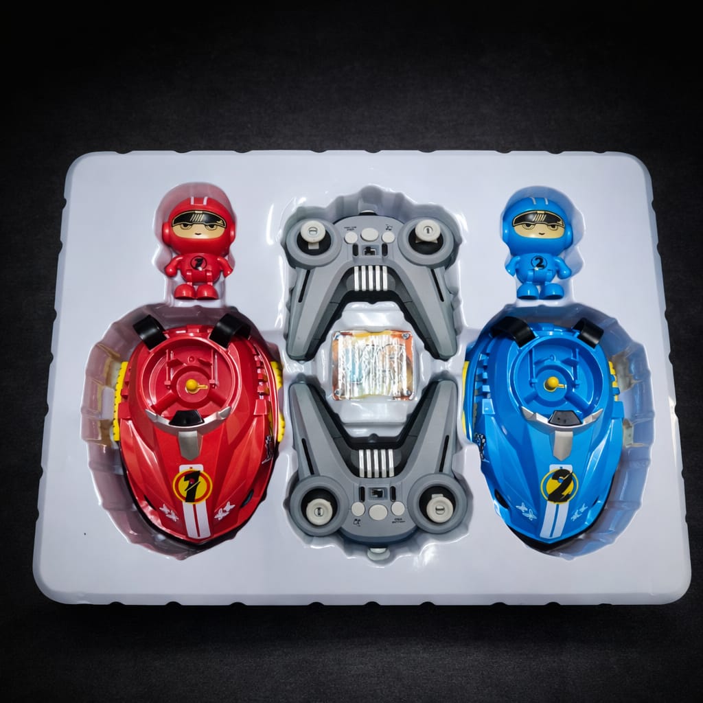 2.4GHz RC Go Kart Battle Cars Set | 2 Players Remote Control Bumper Racing Toy for Kids