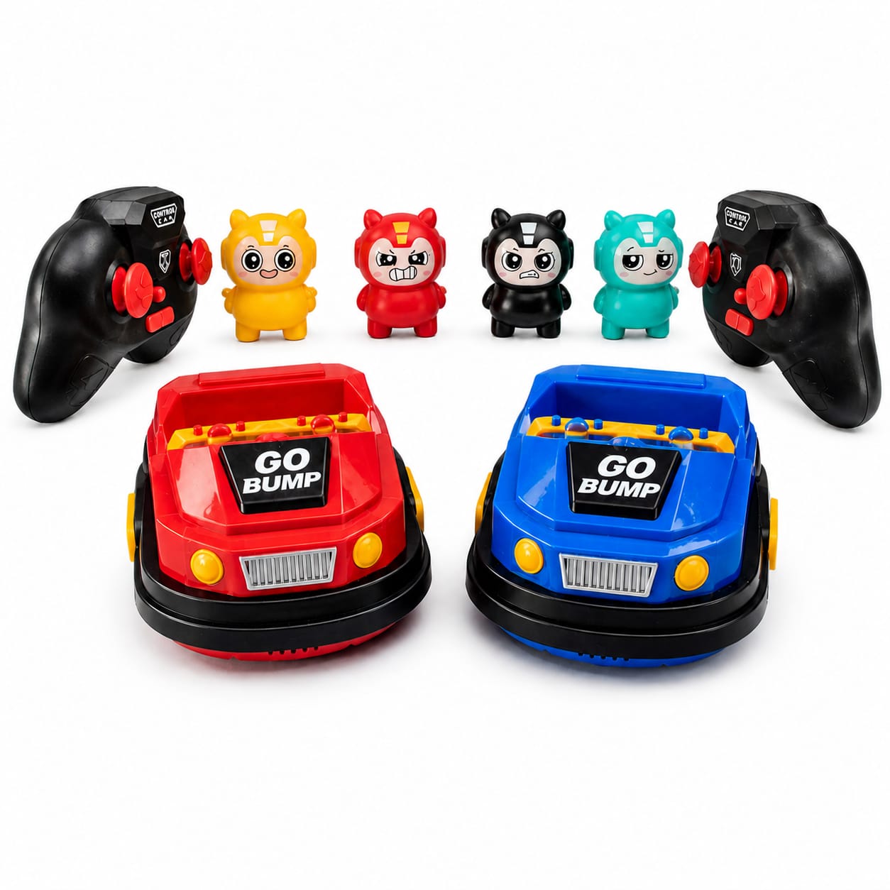 Remote Control Bumper Cars Toy Set | 2 Player RC Battle Cars with Eject Feature, Lights & Sound Effects