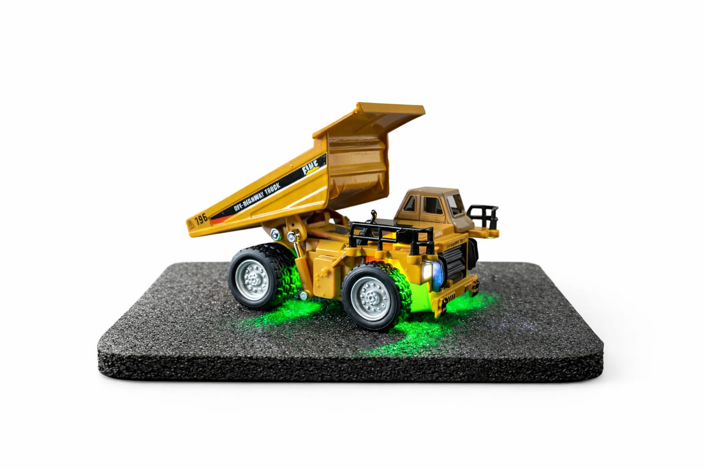 RC +App Control Engineering Dump Truck Toy for Kids | 2.4GHz Remote Control Construction Vehicle with Lights, Music & USB Rechargeable Battery
