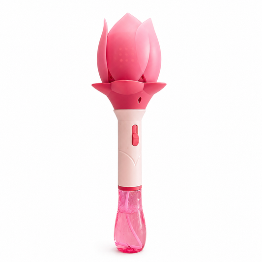 Automatic Bubble Wand Toy with LED Lights – 10 Hole Bubble Maker for Kids | Leak-Proof Electric  Bubble Lotus