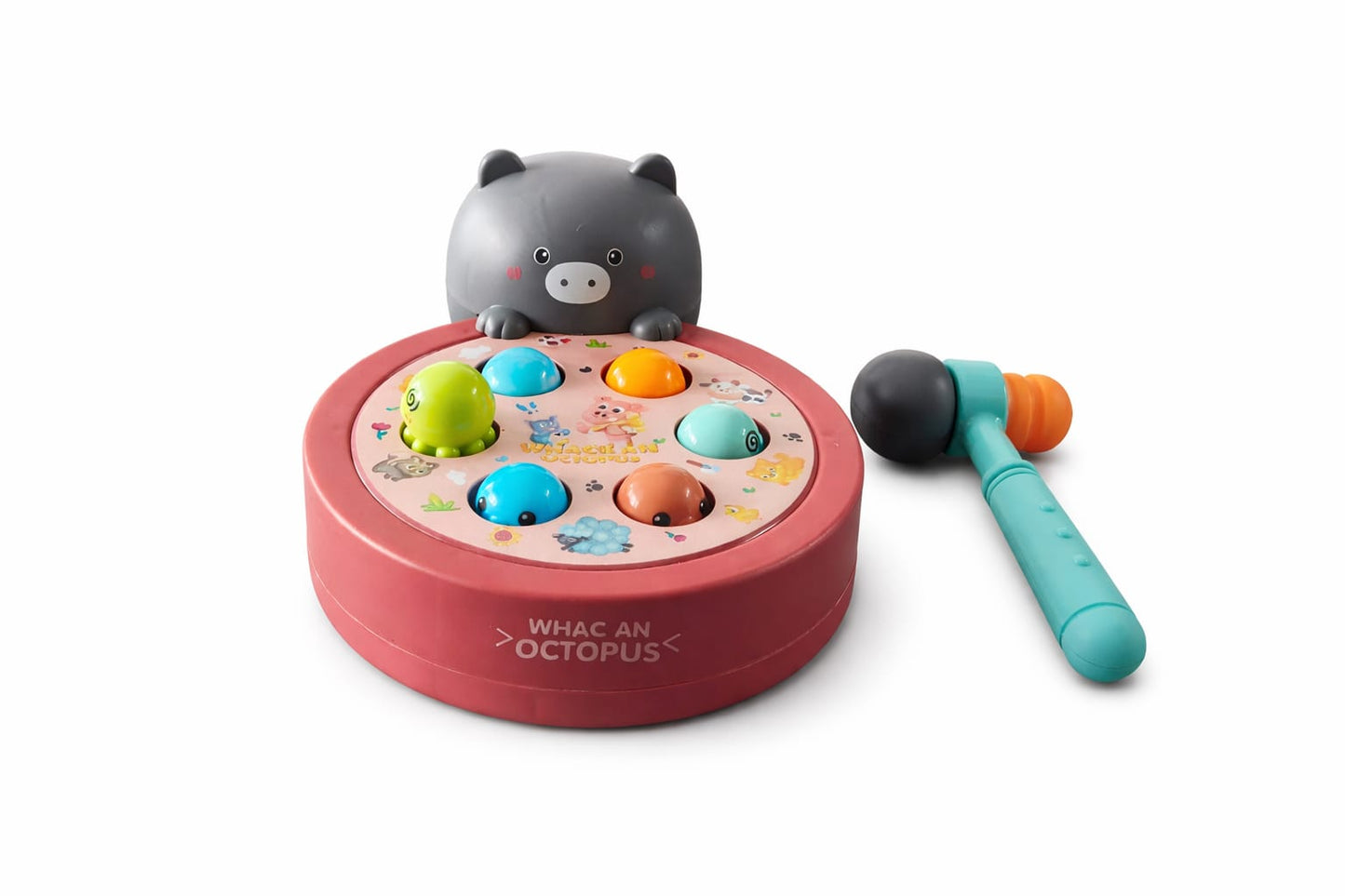 Kids Octopus Whack Game Toy with Hammer | Hand-Eye Coordination Learning Toy | Interactive Educational Toy for Toddlers