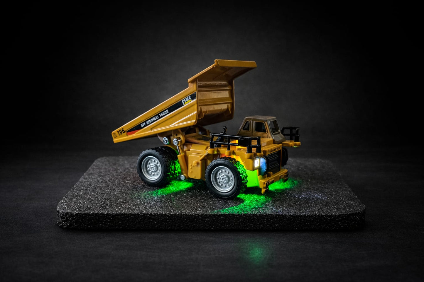 RC +App Control Engineering Dump Truck Toy for Kids | 2.4GHz Remote Control Construction Vehicle with Lights, Music & USB Rechargeable Battery