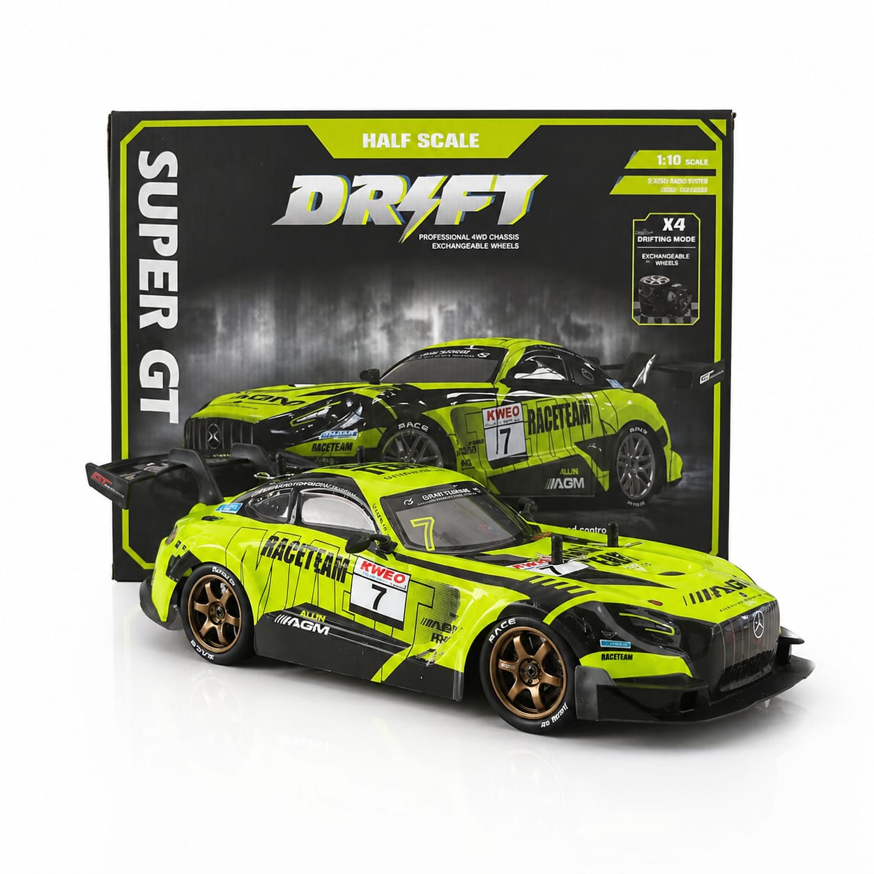 RC Drift Car 4WD High Speed Remote Control Car with LED Lights | 2.4GHz Racing Car Toy
