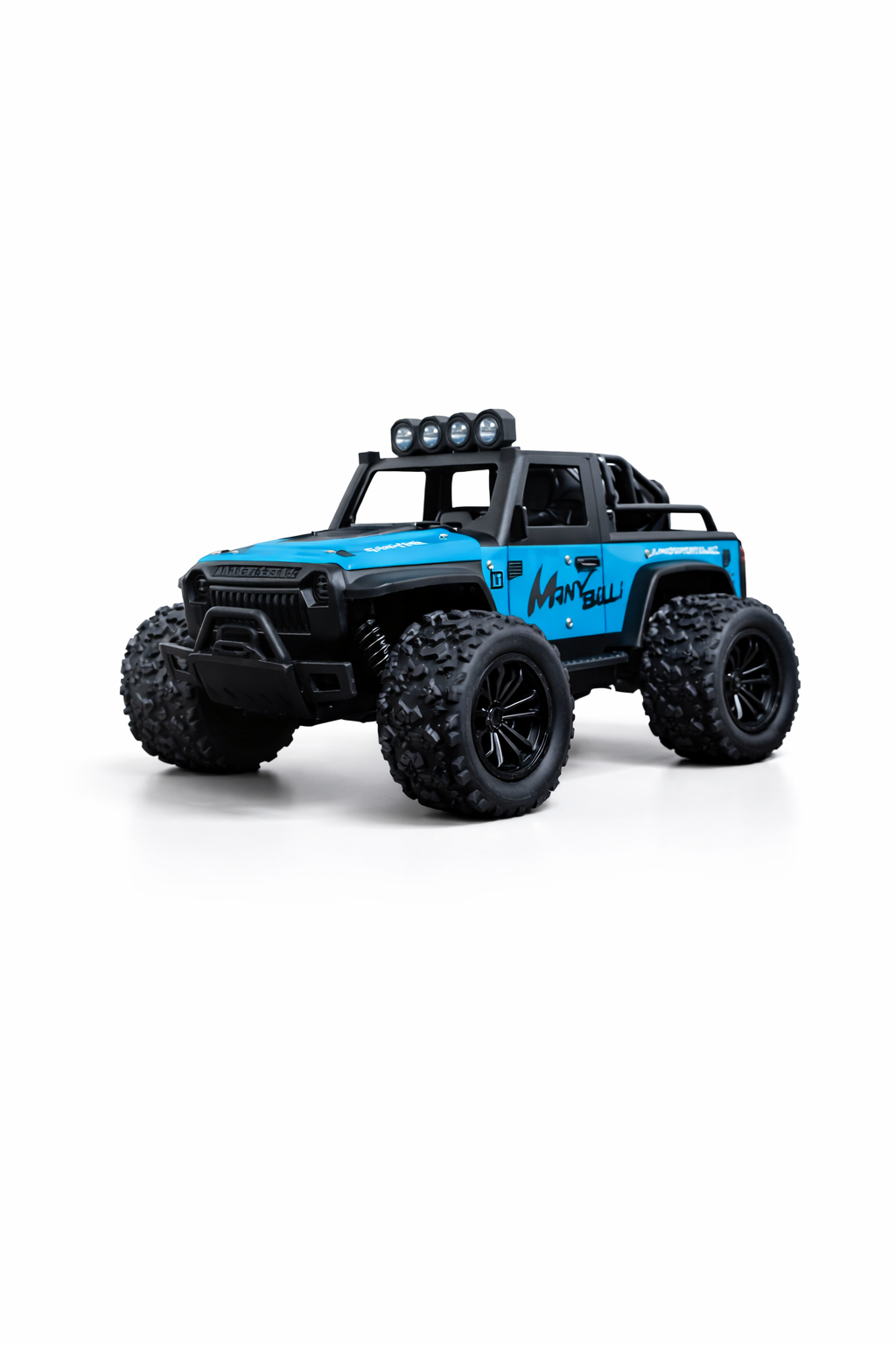 High Speed  RC Off-Road Rock Crawler Jeep Toy Car with LED Lights | 2.4GHz Remote Control | Rechargeable Battery | All Terrain Monster Truck