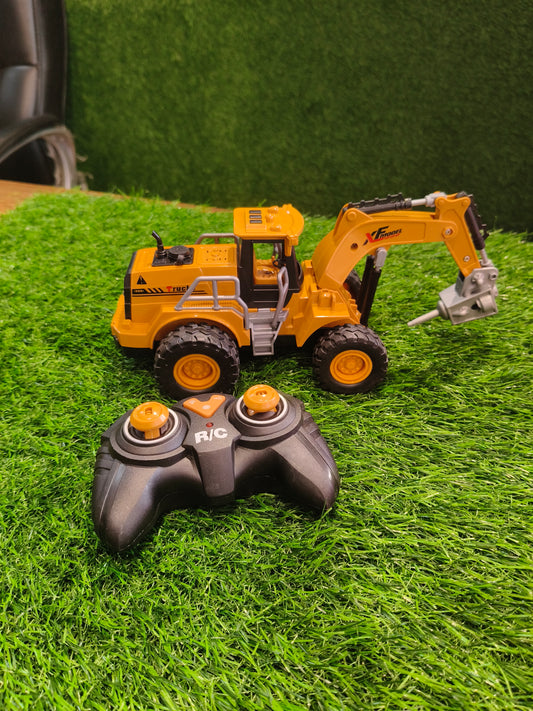 7 Channel 2.4GHz Remote Control Spray Truck Toy – RC Engineering Front Loader Construction Vehicle with Light & Spray Effect