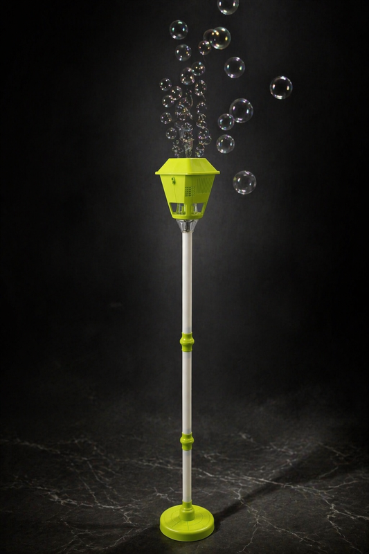Bubble Street Lamp Toy for Kids with 3-Level Adjustable Height | Automatic Bubble Machine with Lights & Music |