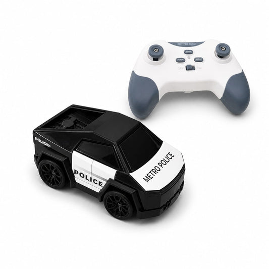 Drift RC Police Car Toy – Remote Control Drifting Car with Spray Effect, Follow & Escape Mode for Kids