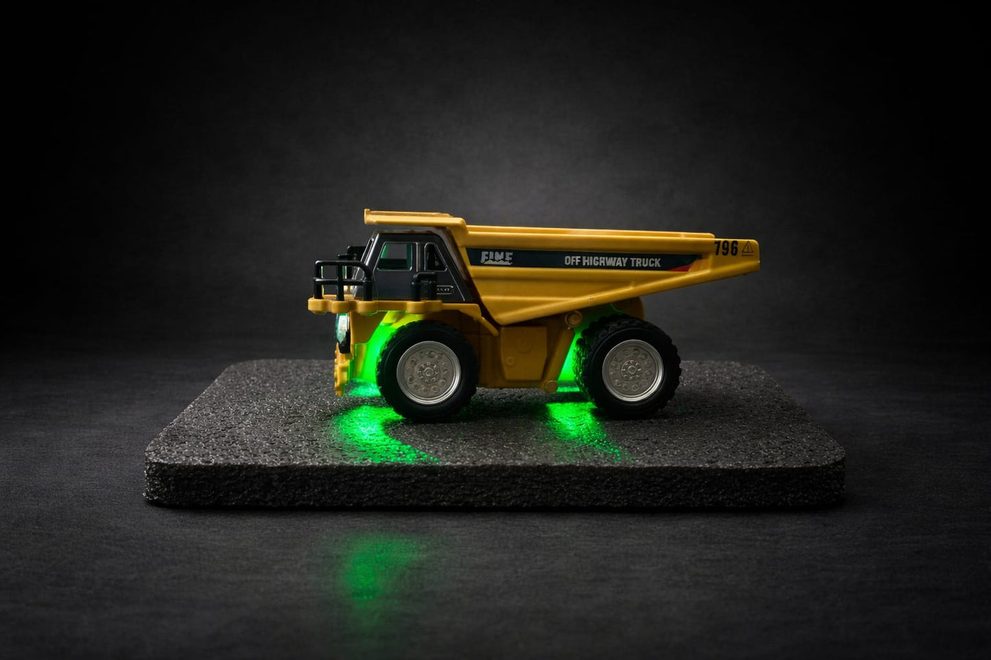 RC +App Control Engineering Dump Truck Toy for Kids | 2.4GHz Remote Control Construction Vehicle with Lights, Music & USB Rechargeable Battery